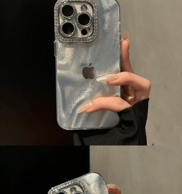 Custodia di lusso di alta qualità con texture di sabbia liquida compatibile con iPhone 16 Pro Max, iPhone 15/14, copertura completa antiurto 13_voghion.com