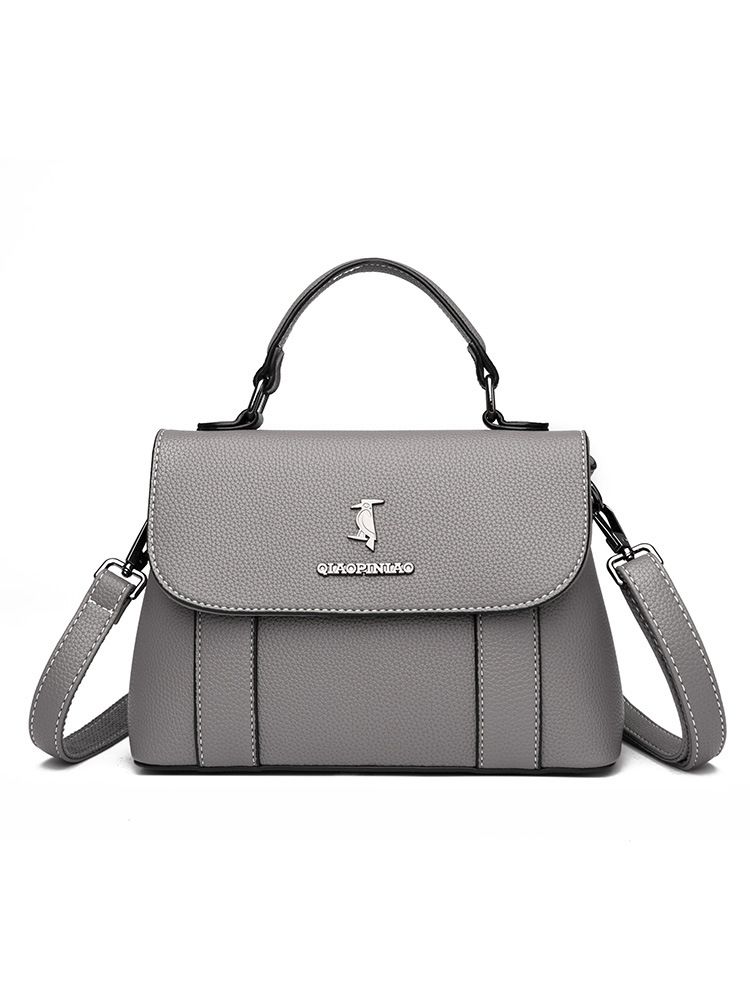 Neue 2022 Weiches Leder Einfache Textur Crossbody Schulterhandtasche High-End-Mode Damentasche_voghion.com