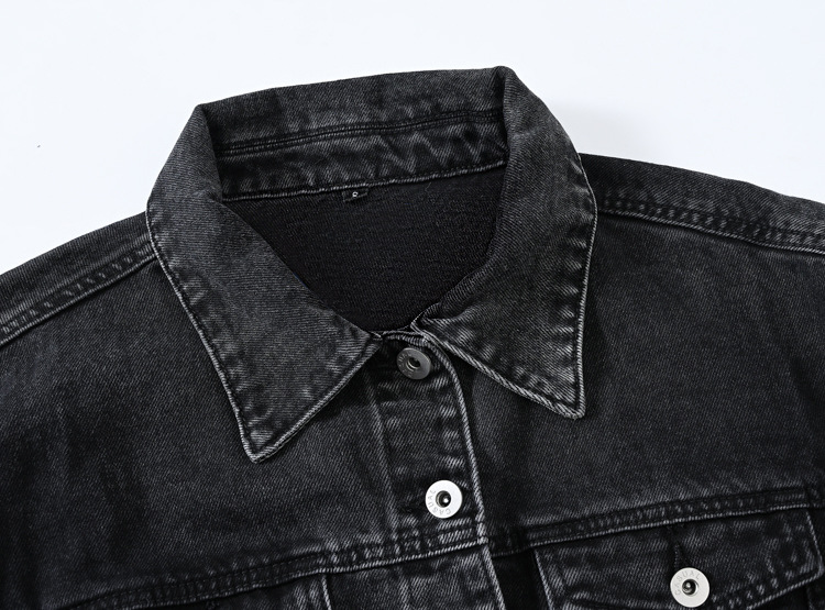 Dameskleding Lente en herfst Nieuwe retro blauwe hoge taille chique denim korte jas top_voghion.com