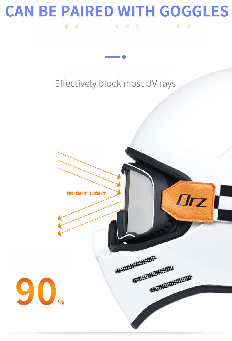 Motosiklet Harley Erkekler ve Kadınlar Cruiser Kask Ghost Rider Kişilik Tüm Mevsimler Bluetooth Uyumlu_voghion.com