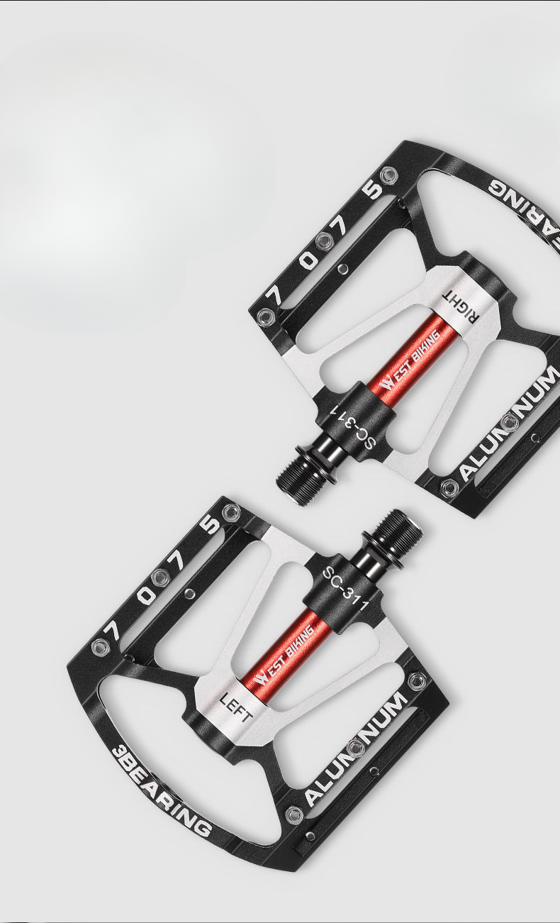 Xiqizhe Bicycle 3 Bearing Aluminum Alloy Main Body Ultra-light Anti-slip Mountain Bike Pedal_voghion.com