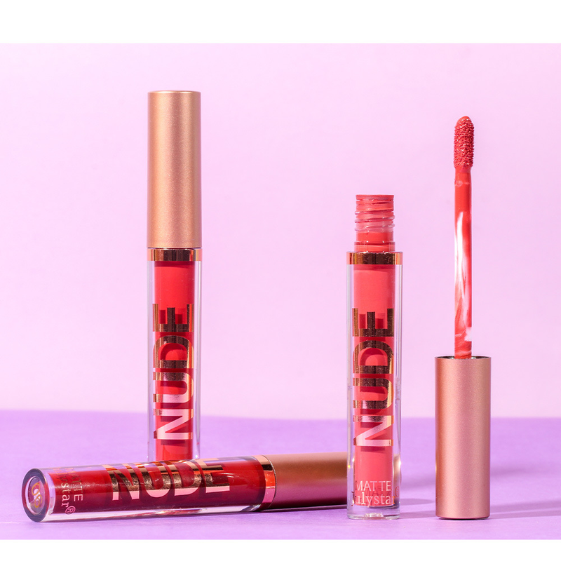 Makeup matte velvet, fading gloss, natural and long-lasting three-dimensional, non stick to cup lip gloss lipstick_voghion.com