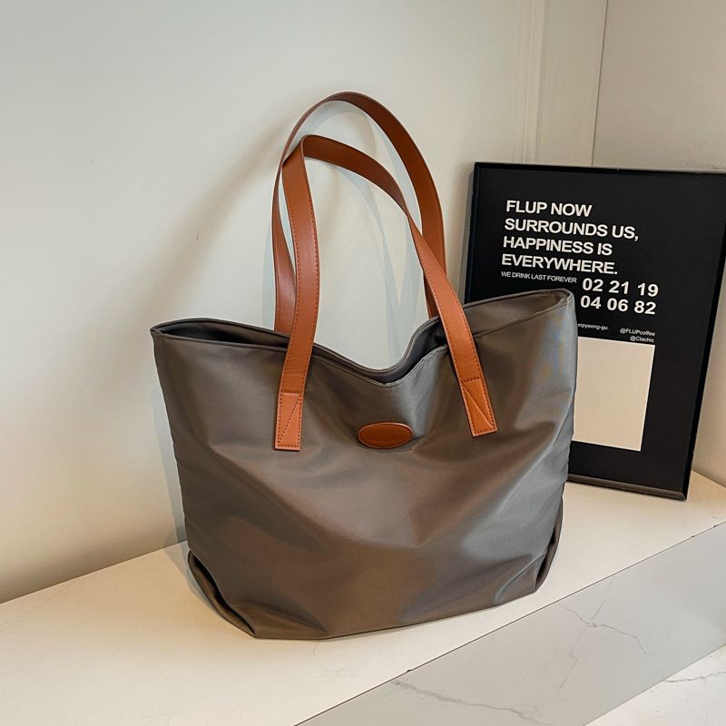 Nuova borsa a tracolla casual versatile e testurizzata per donna, alla moda, in tessuto Oxford, grande capacità, semplice_voghion.com