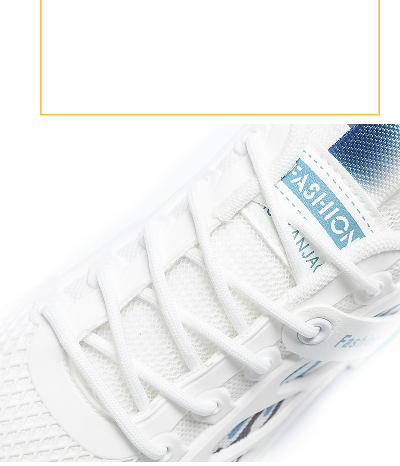 Scarpe sportive casual da uomo, estive, traspiranti, bianche, in mesh, adatte a tutti gli abbinamenti_voghion.com