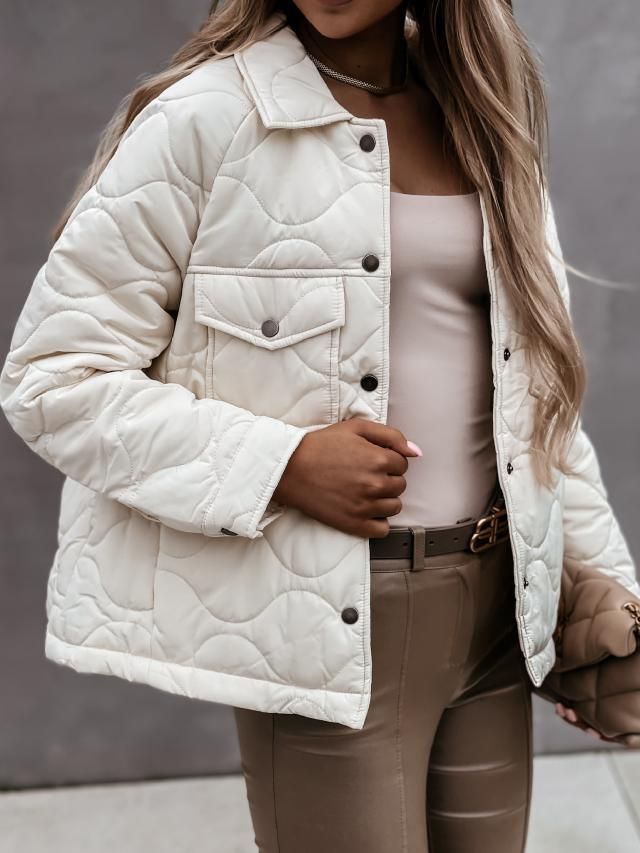 Damesjas van katoen met lange mouwen en knoopdetail – warme wintertuniek met V-hals, elegant en comfortabel, grote maten beschikbaar_voghion.com