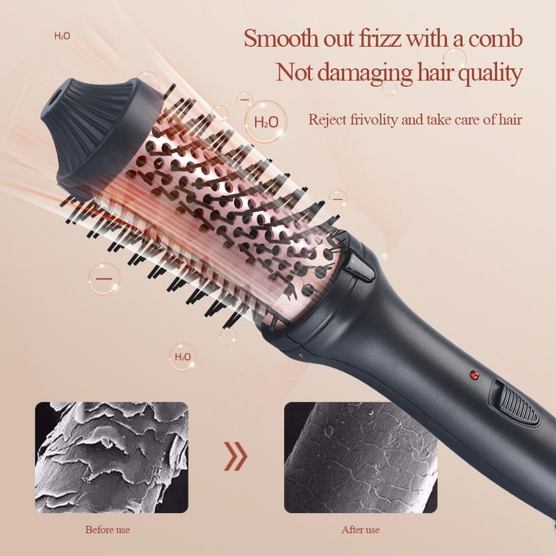 TK Electric Volumizing Hair Styling Spazzola Lisciante Ferro da Stiro Strumento Arricciacapelli Alta Corona Non Dannoso Accettato_voghion.com
