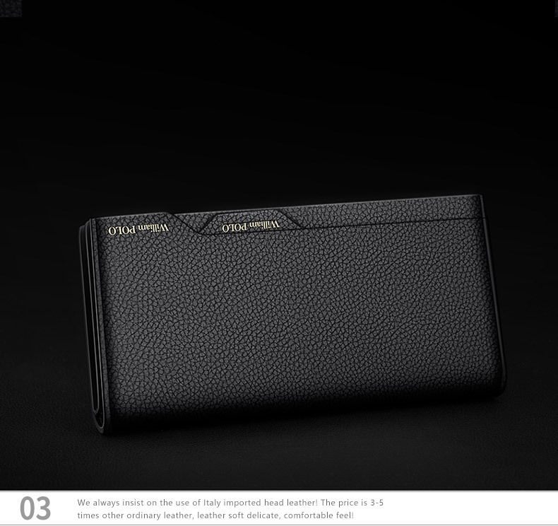 Emperor Paul Long Headcoat - Cartera de piel de vacuno de gran capacidad para hombre_voghion.com