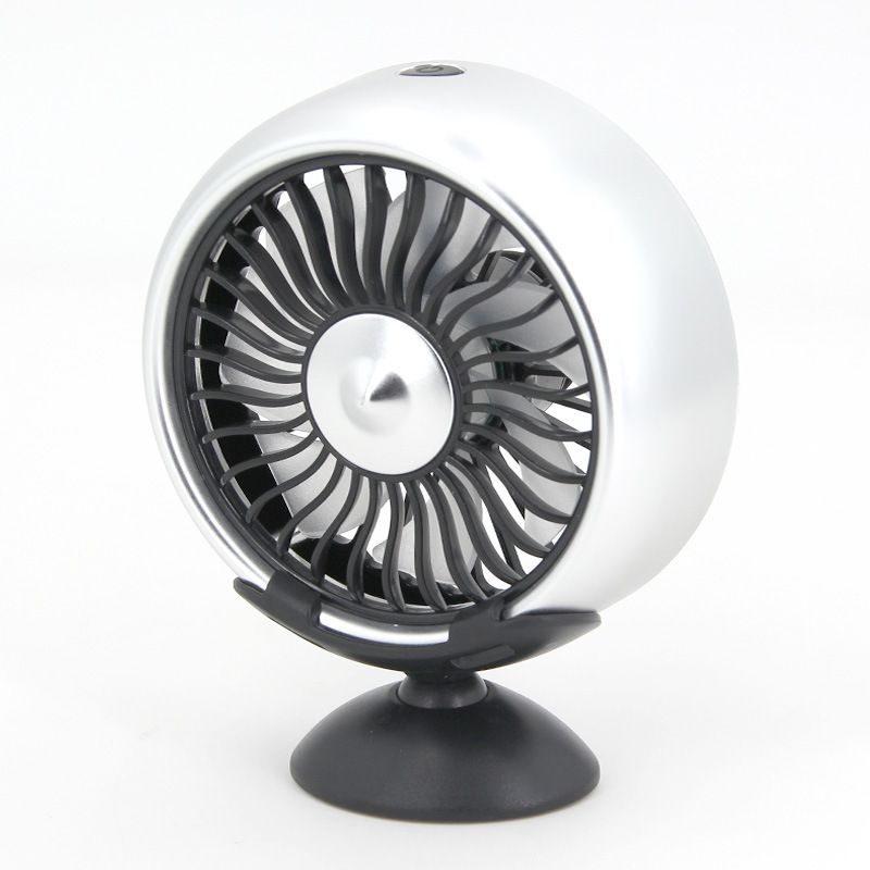 USB Interface Mini Portable Small Car Electric Fan Adjustable Speed High Wind Power_voghion.com