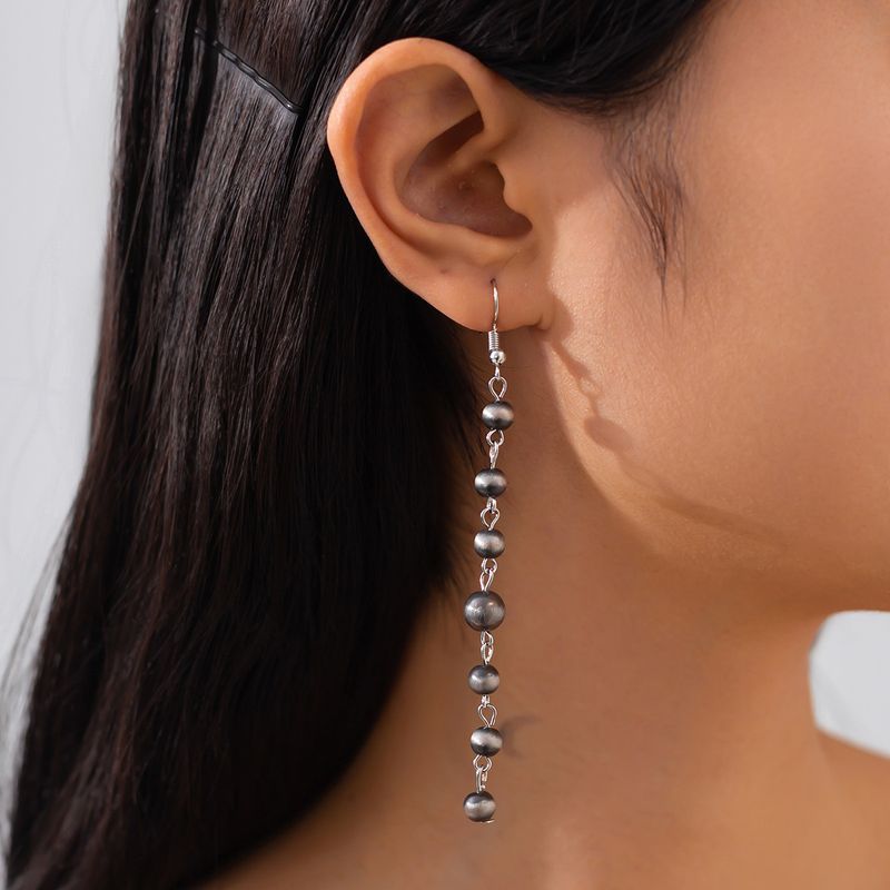 Ethnic Style Ancient Siras Earrings New, Retro Tassel CCB Beaded Earrings_voghion.com