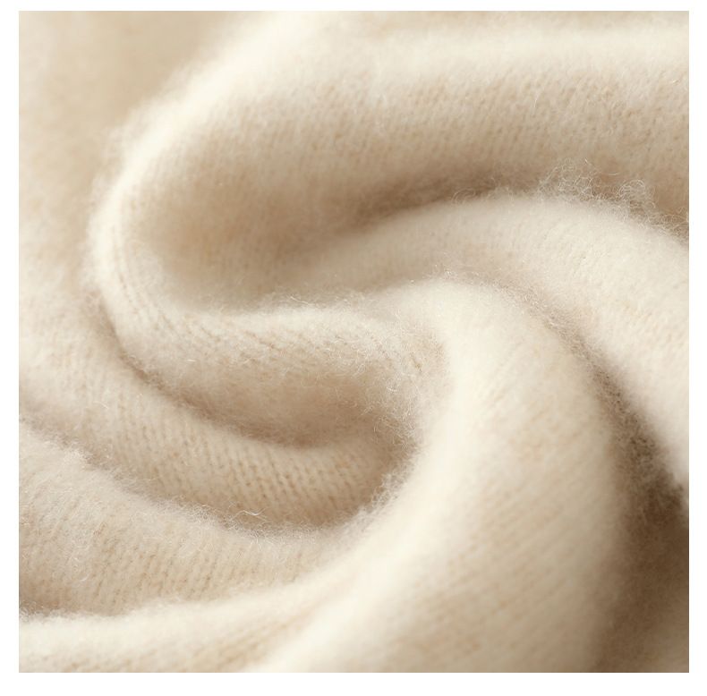 Herrenbekleidung Herrenpullover aus 100 % Wolle, weicher und atmungsaktiver Strickpullover, Rundhals- und Stehkragenoptionen, warme Freizeitkleidung für den Winter, klassische Volltonfarben_voghion.com