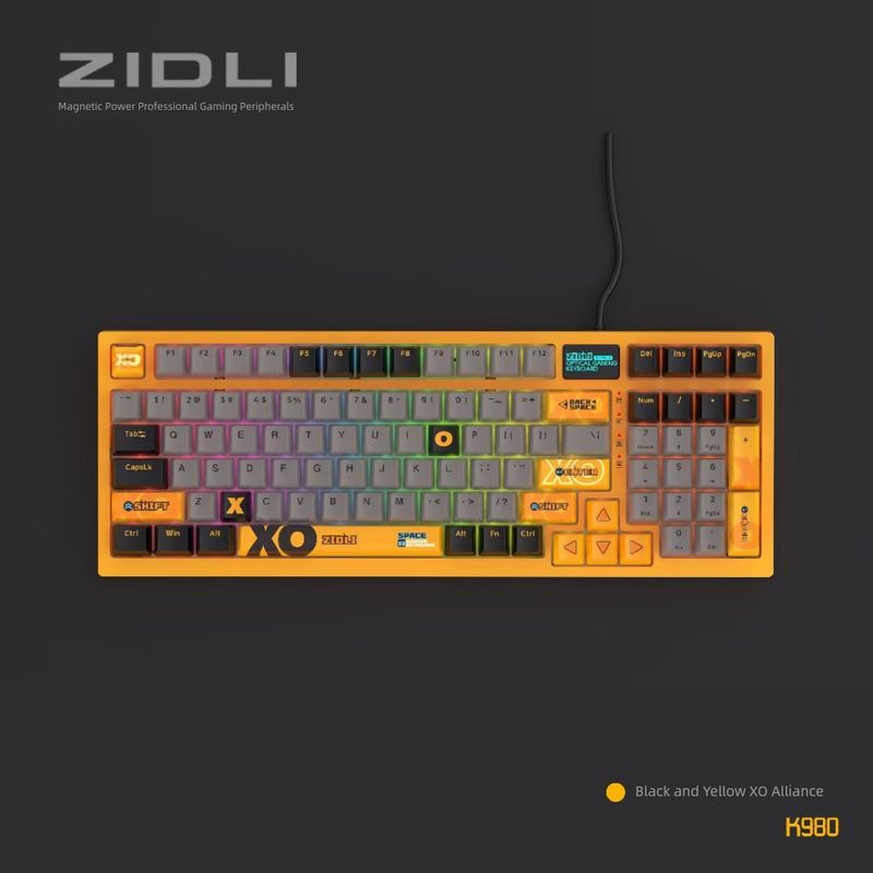 Zidli Magnetic Power XO Nical Keyboard And Mouse Headset Bundle K980 Classy E-Sports Games Internet Coffee Dedicated_voghion.com