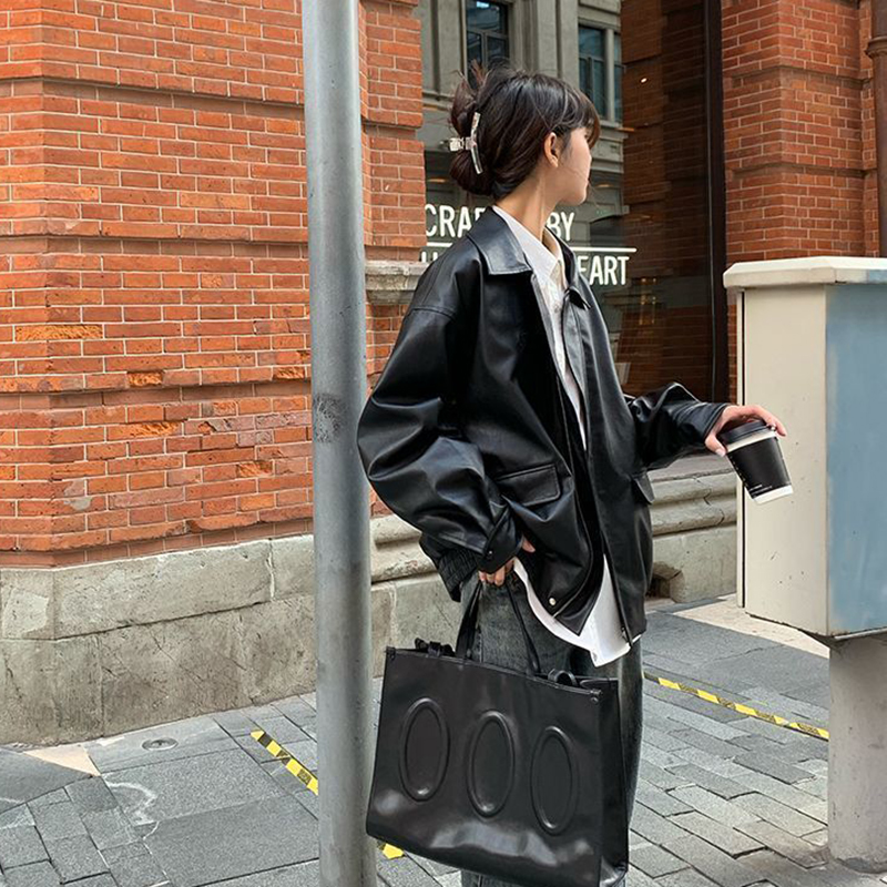 Jmprs Vintage női PU dzseki női High Street Techwear túlméretezett műbőr motoros kabát Bf Punk hétköznapi rövidített_voghion.com