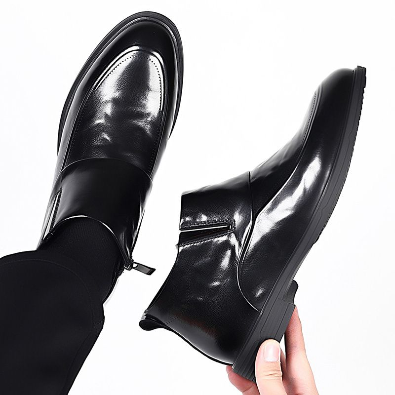 Nouvelles chaussures haut de gamme en cuir décontracté pour hommes, semelles confortables et souples_voghion.com