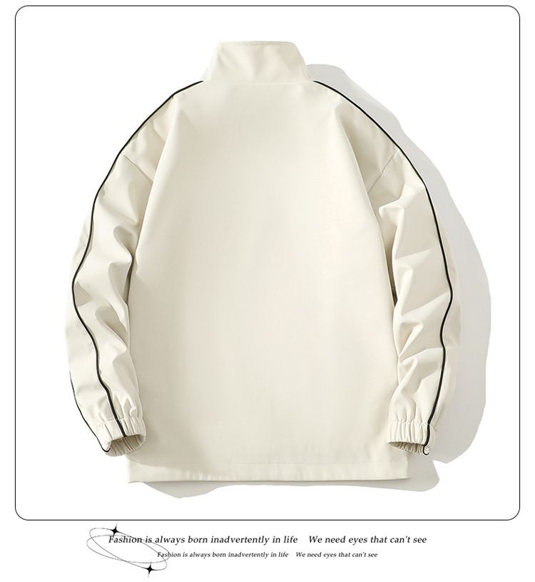 Ensemble veste et pantalon imperméables légers pour homme - Vêtements de sport décontractés tendance pour le printemps et l'automne (noir, blanc, rose, violet)_voghion.com