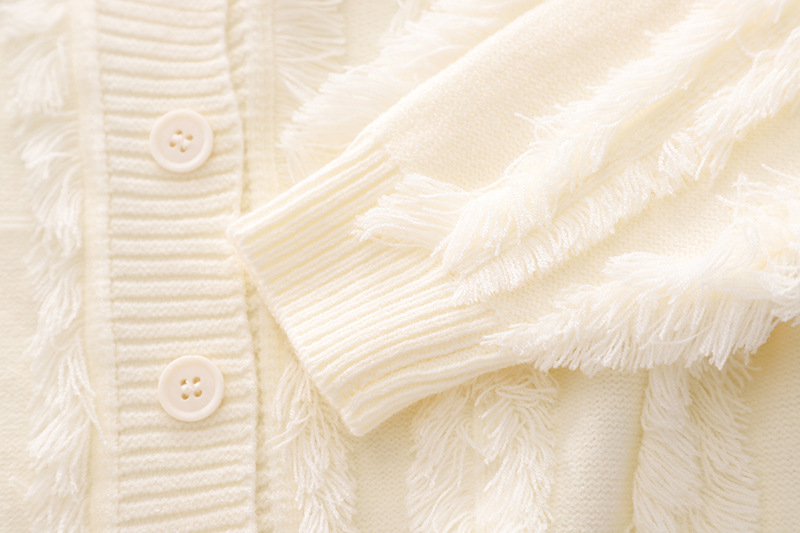 Ema ja lapsed Uus sügisene laste kampsun ja kardigan Välismaise stiili narmastega kootud kardigan ja beebimantel_voghion.com