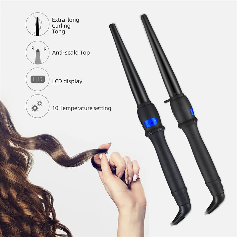 Professzionális Goende Forgó Hajcsavarók 19Mm 25Mm Magic LCD Képernyő Kerámia Elektromos Hajsütő Vasalók Styling vadonatúj_voghion.com