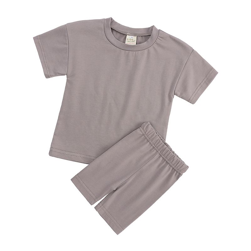 Kleinkind Mädchen Kleidung Mädchen Anzug Kurzarm Mädchen Sport Zweiteiler Anzug Neue Kinder Kurzarm Shorts Sommerkleidung_voghion.com