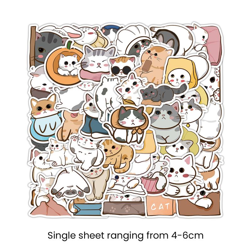 ToysMall 60 pièces autocollants de dessin animé mignon chien Lion éléphant ours cochon bricolage vinyle Art PVC valise bouteille d'eau Scrapbook autocollants papeterie cadeau_voghion.com