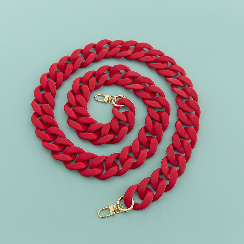Tracolla larga per borsa in resina acrilica squisita, con catena antiscivolo fai da te, 4 cm x 3,3 cm_voghion.com
