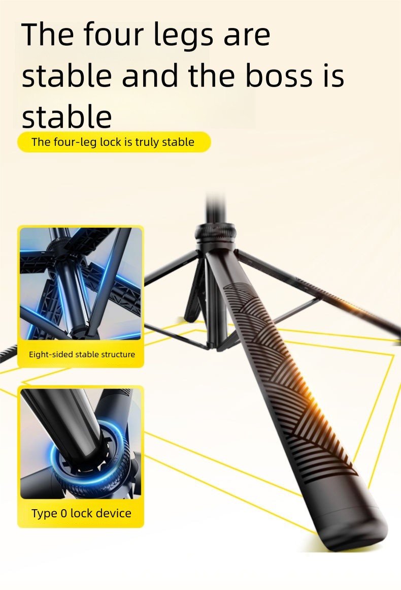 Nuovo selfie stick portatile con tracciamento del viso, treppiede super stabile, giunto cardanico, staffa anti-vibrazione_voghion.com