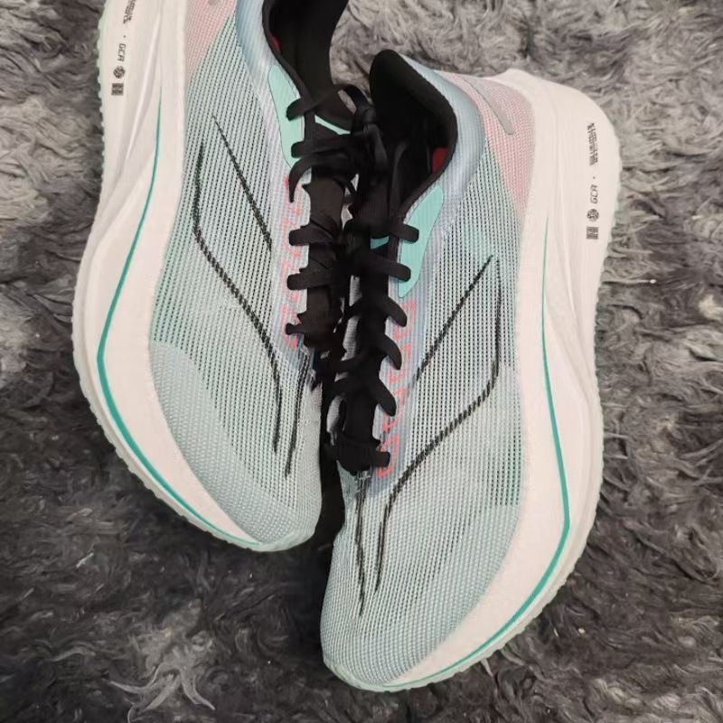 New Style Feidian 4C Carbon Plate For Boys Youth Speed Sports Red Rabbit Big Kids Spring Breathable Mesh Running Shoes_voghion.com