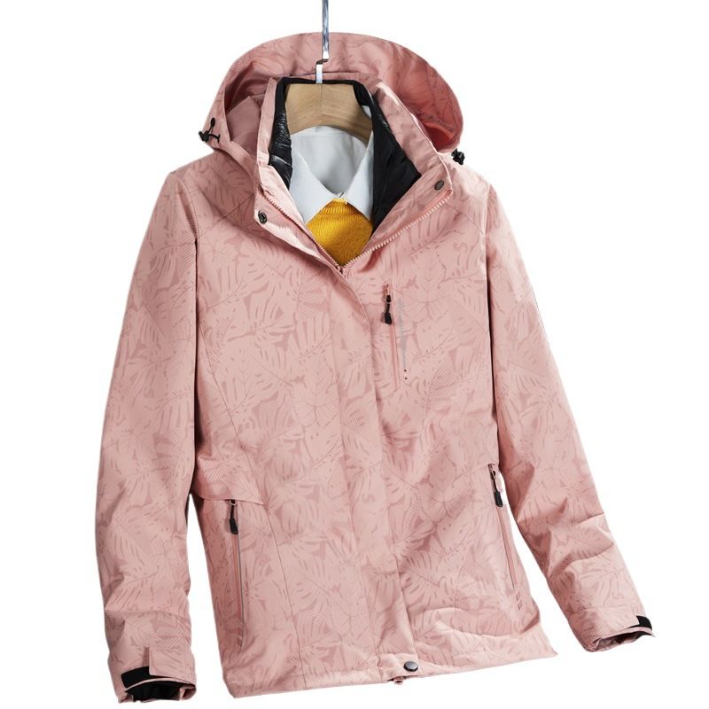 Winter Men And Women Yurong Soft Shell Two-Piece Set Couple Fleece Thickened Coat Outdoor Skiing Mountaineering Jacket_voghion.com