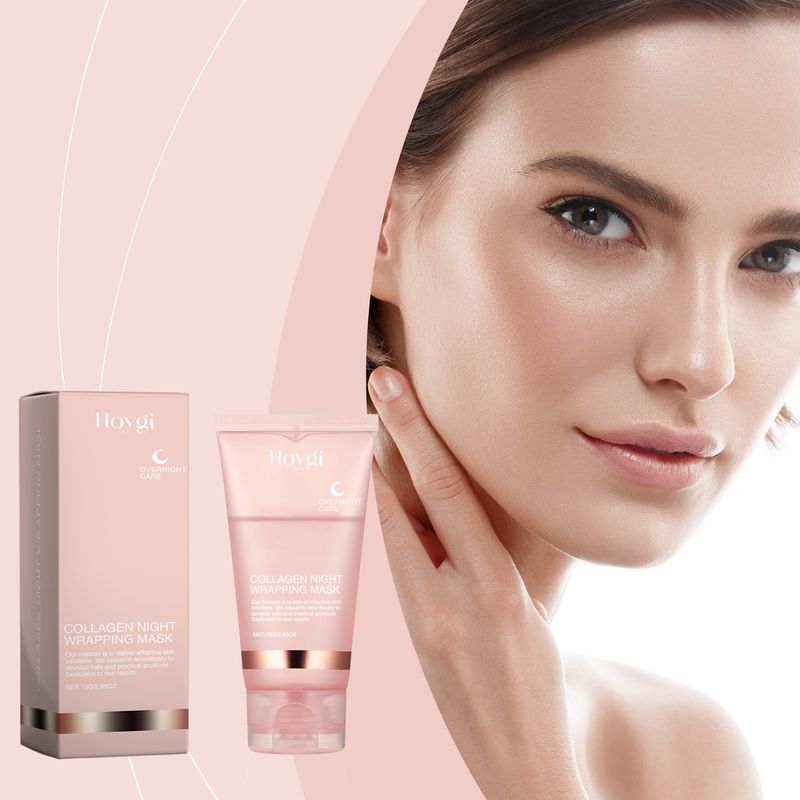 Hoygi Kollagenpeeling Återfuktande & Återfuktande Hudvård Rengörande Porpåfyllande Ansiktsmask för Tårar_voghion.com