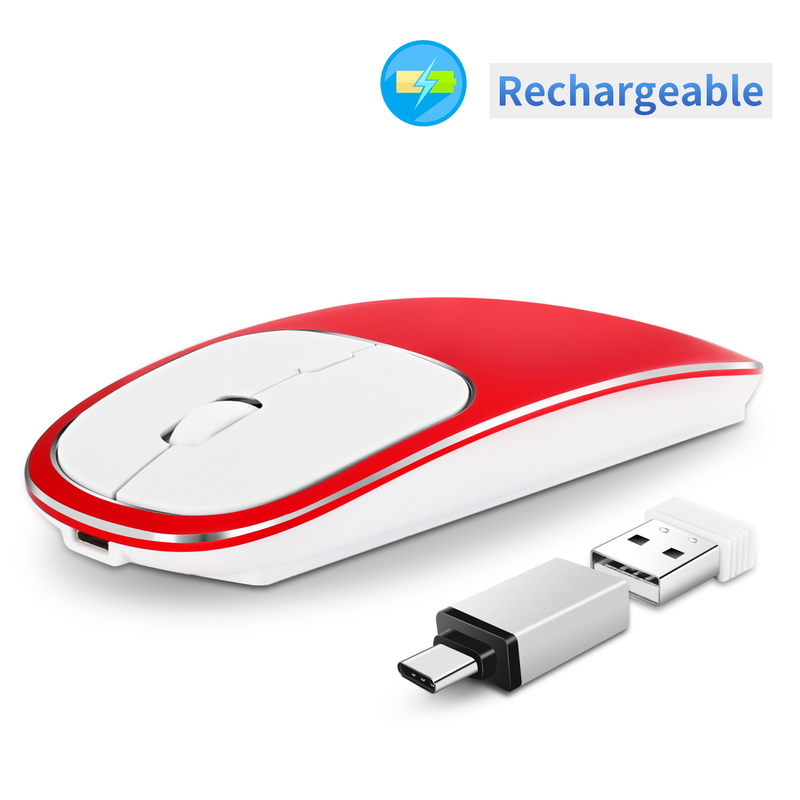 Metall Drahtlose Photoelektrische Wiederaufladbare Und Stille 2,4G Maus Kreative Geschenk Tragbare Büro Batch_voghion.com