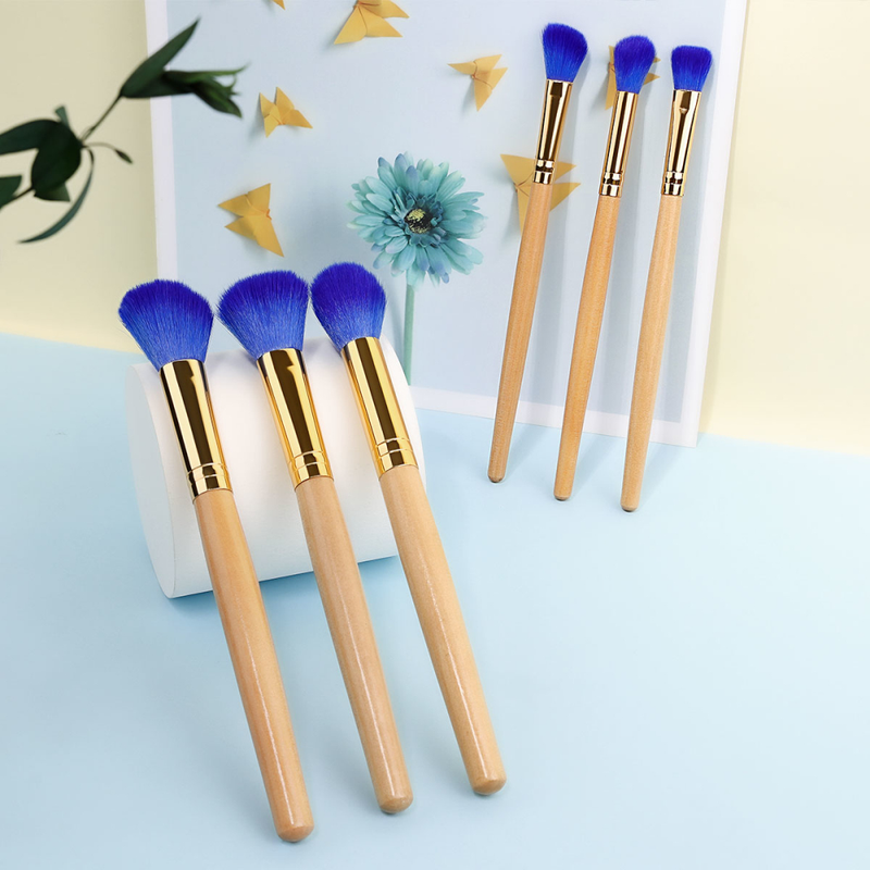 6-teiliges Make-up-Pinsel-Set, weiche Kosmetik, Foundation, Make-up, Puder, Rouge, Make-up-Pinsel, Lidschatten, Kabuk_voghion.com