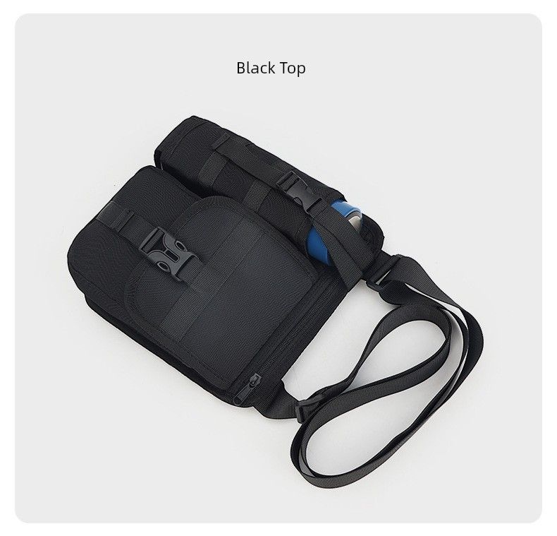 Outdoor Wild Fishing Vacuum Cup 8-Inch Flat Messenger Bag_voghion.com