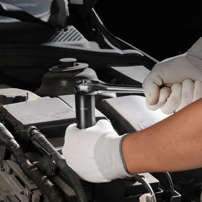 Set di 8 utensili a cricchetto da 18 pezzi, 6 punte, 3 bussole, kit di utensili a percussione_voghion.com