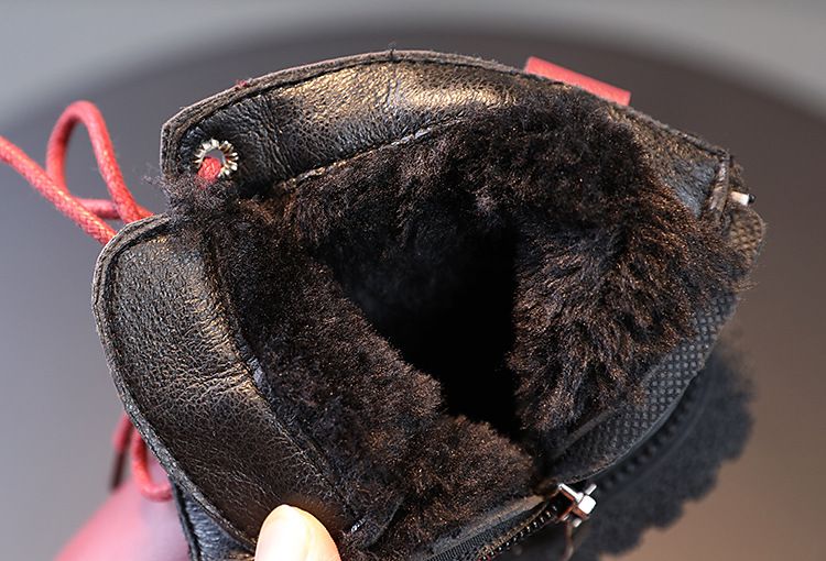 Gummi Kinder Jungen Flut Herbst Winter Warme Baumwolle Knöchel für Kindergarten Mädchen Kinder Stiefel Doppel Zip Neue_voghion.com