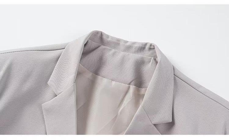 Veste blazer slim en velours côtelé pour homme - Veste de costume décontractée à simple boutonnage avec revers crantés, style décontracté, printemps-automne_voghion.com
