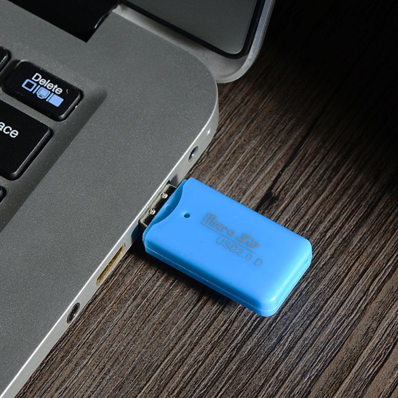 Mini Bärbar USB 2.0 TF Micro SD minneskortläsare för PC Bärbar dator_voghion.com