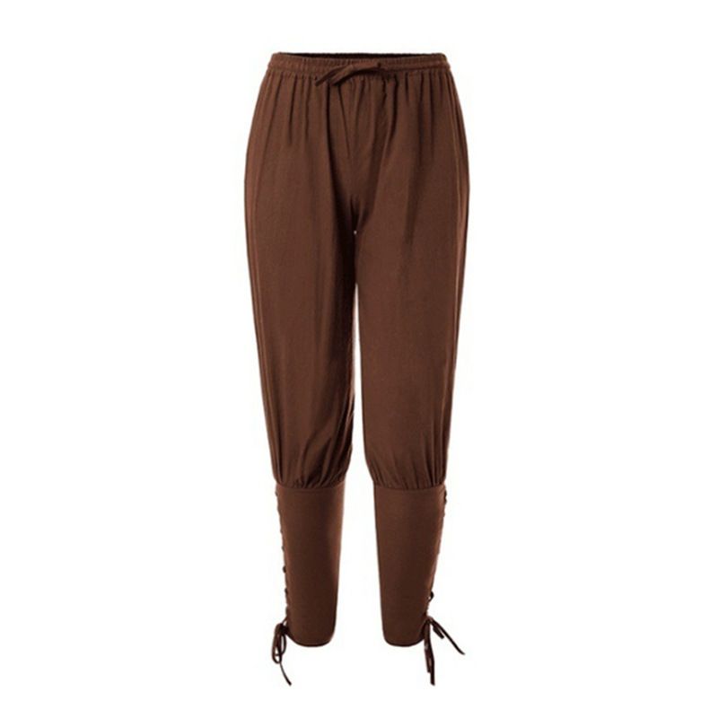 Geeignet für alle Jahreszeiten, lässige Herren-Sommerhose mit langem Knöchelriemen, mittelalterliche Performance-Hose FCS 18052510_voghion.com