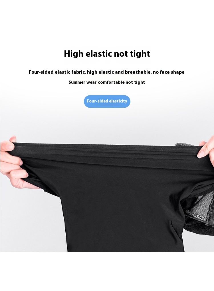 Protetor solar de verão para motocicleta, capa de cabeça de seda gelada, chapéu interno para capacete de bicicleta ao ar livre, máscara de equitação à prova de vento e poeira_voghion.com