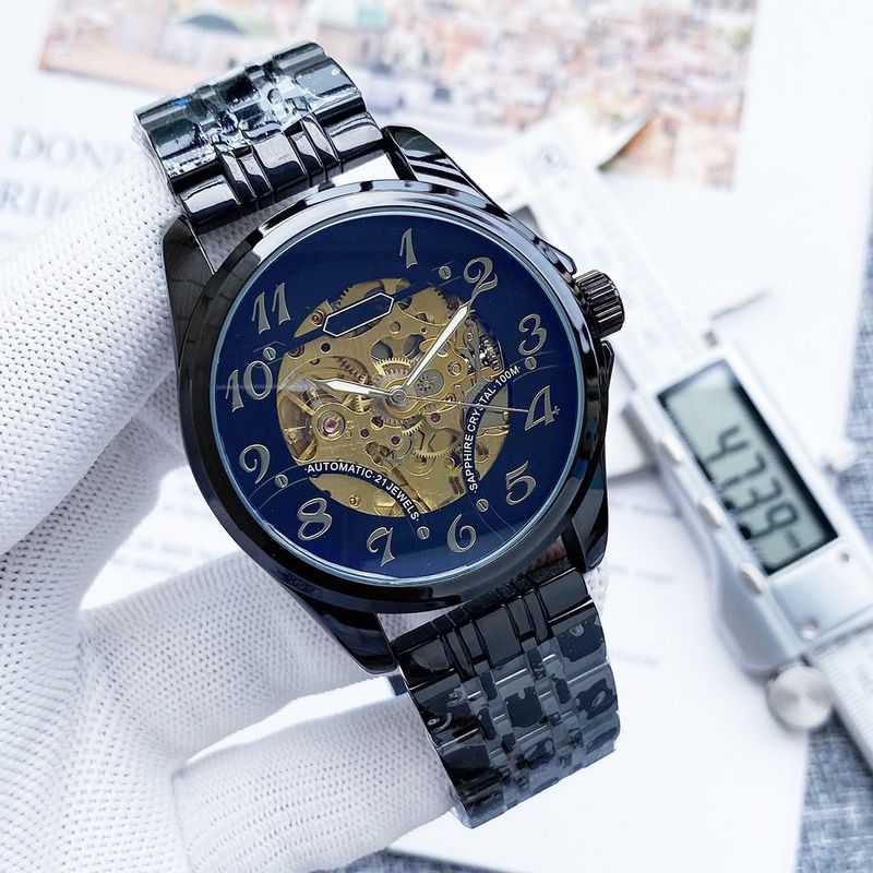Laojia Daily Hollow Transparent Automatic Mechanical Watch_voghion.com