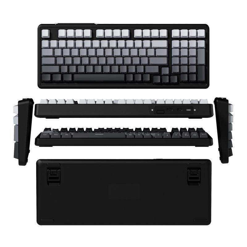 FURYCUBE ZT98 Russian Side-engraved Mechanical Keyboard Wired RGB Hot-swappable Russian Gaming E-sports Keyboard_voghion.com