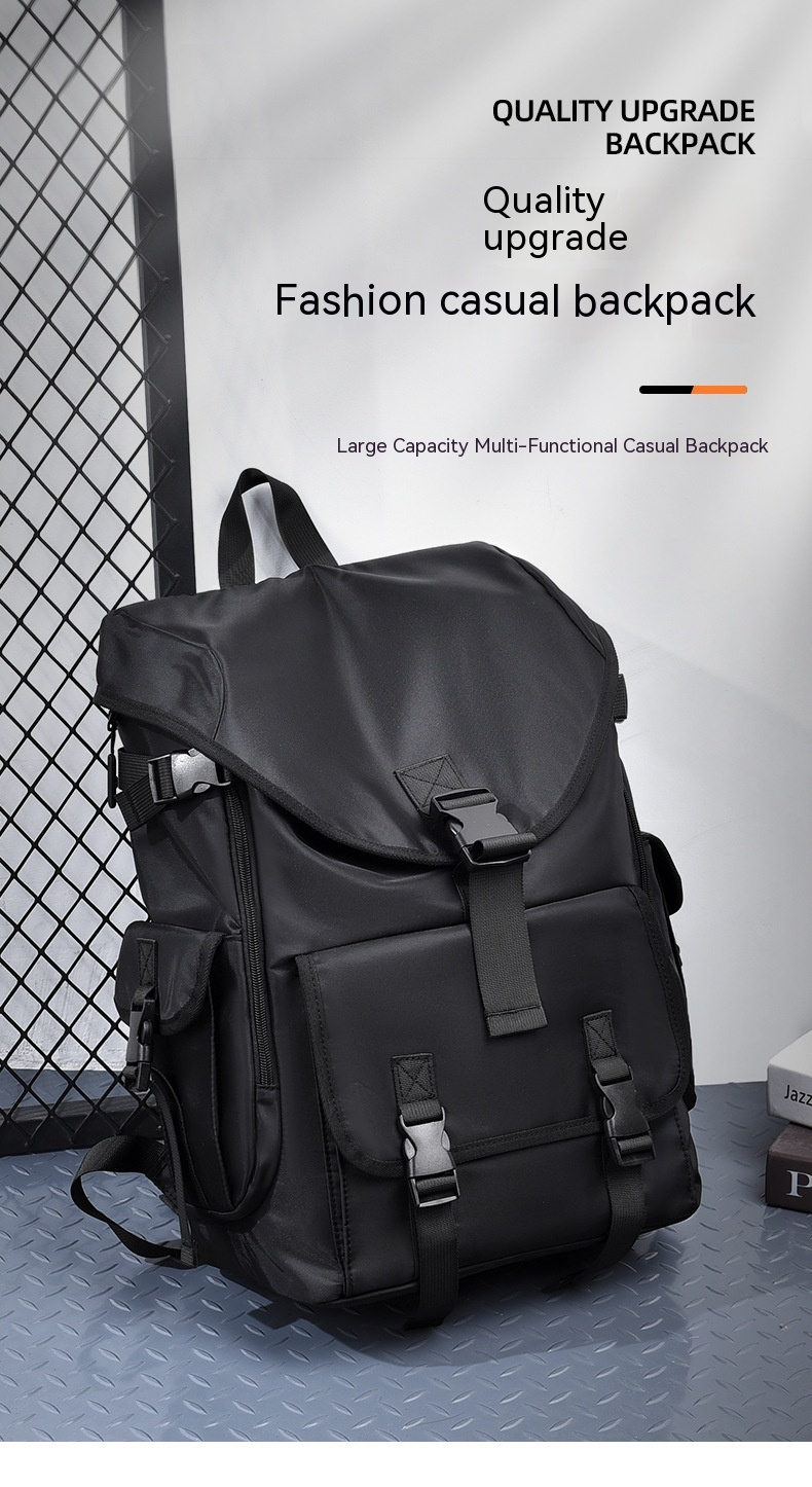 New Casual Backpack for Men, Simple and Large Capacity Backpack, Anti-theft and Pressure Resistant Backpack for Men's Travel Backpack_voghion.com