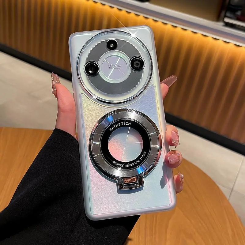 Zacht TPU transparant met ringstandaardlens beschermende achterkant voor Xiaomi Redmi A3 A2 A1 Plus_voghion.com