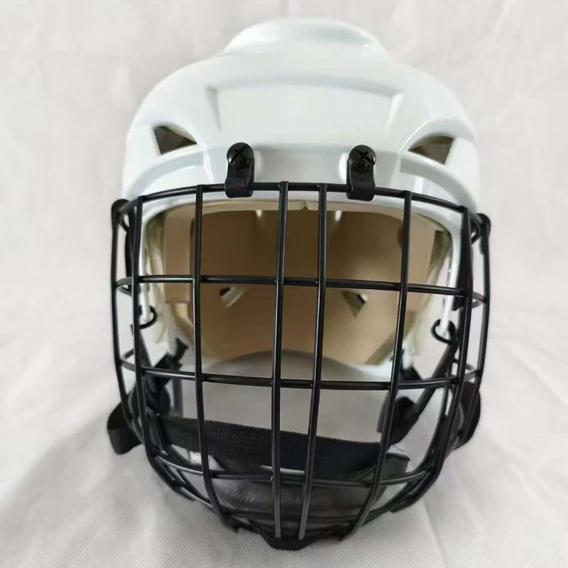 Fuld ansigtsskærm skøjter rulleskøjteløb hockeyhjelm land tørland hockeyhjelm ansigtsskærm sport beskyttelseshjelm_voghion.com