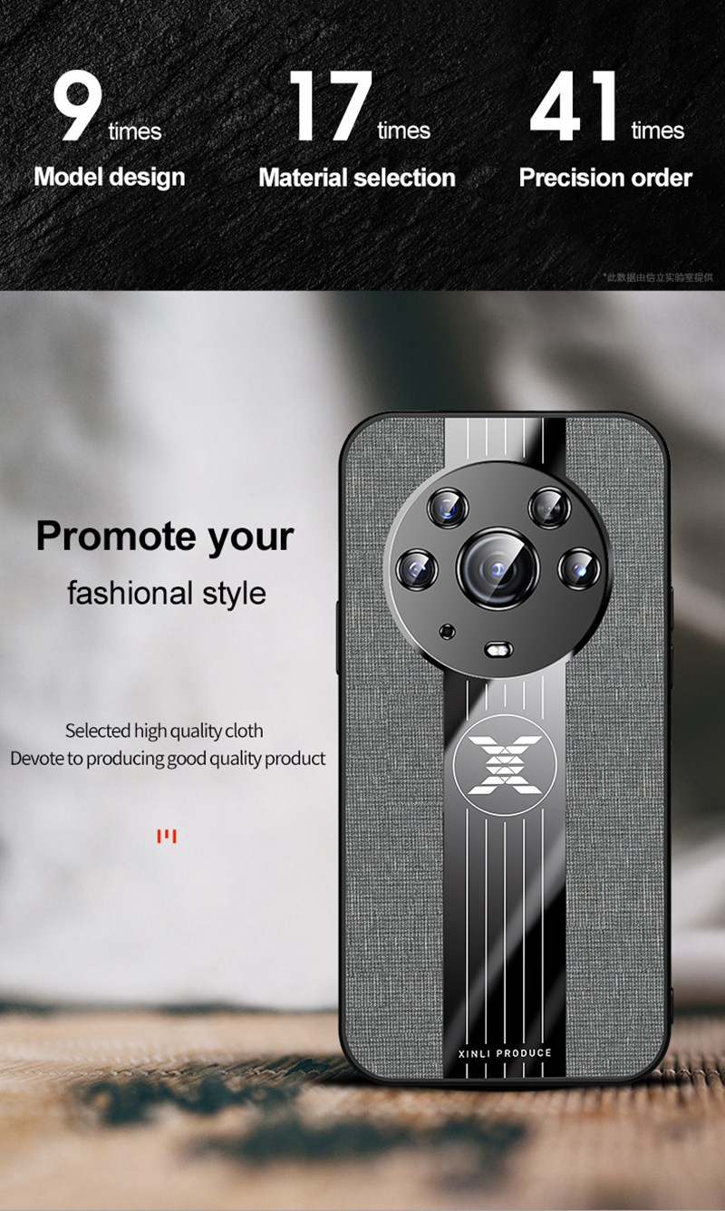 Coque de téléphone de luxe en tissu mat, étui arrière avec anneau de support pour Honor X10 X30 Max X30i X7 X9 5G Magic 4 Lite_voghion.com