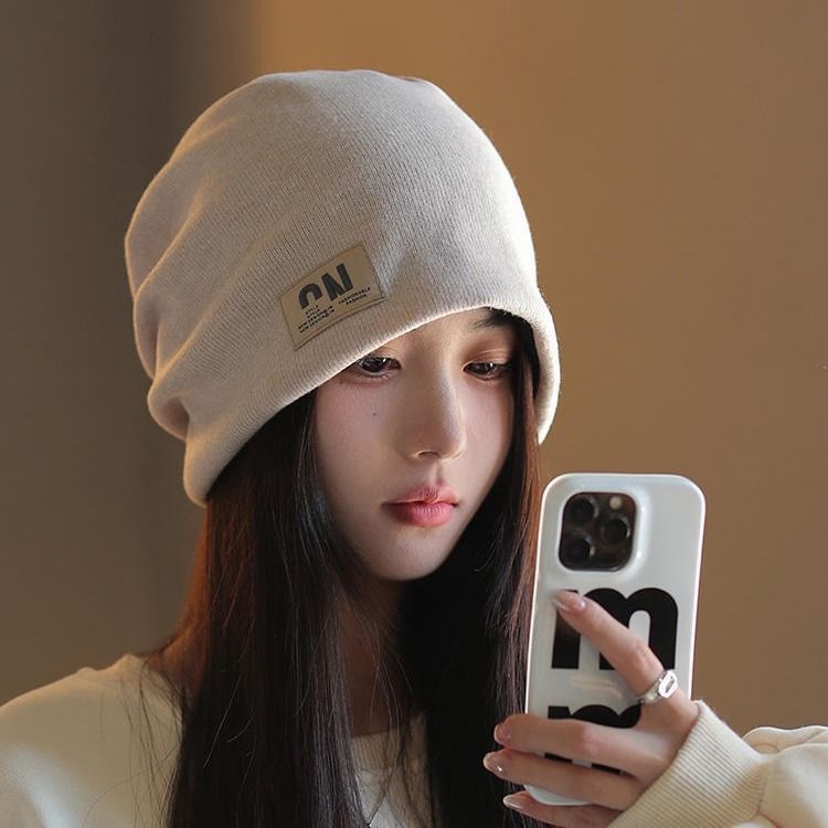 Large Head Circumference Slouchy For Women, Autumn And Winter Postpartum Confinement Hat, Versatile Face-Slimming Warm_voghion.com