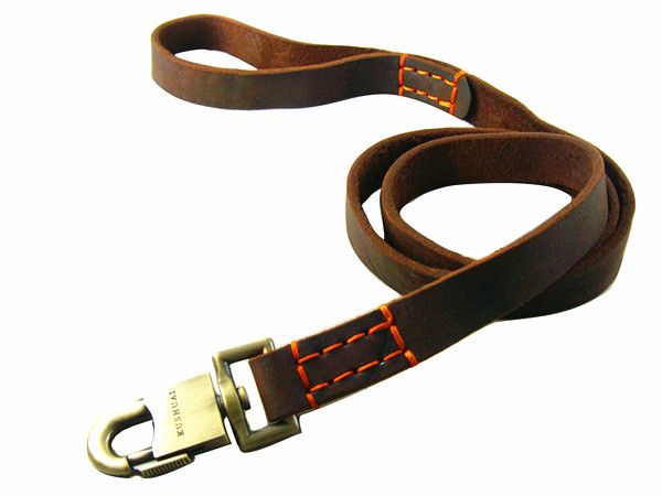 Extra Wide Golden Retriever Supplies Pet Leash Dog Rope Cowhide_voghion.com