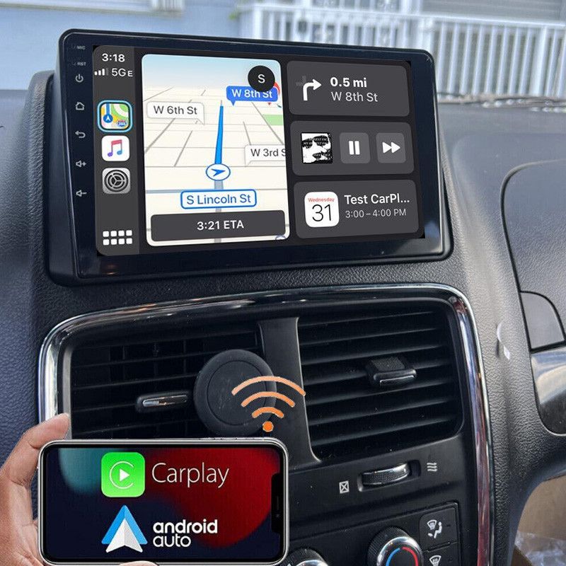 Velja za Grand Caravan Android Navigator Carplay vgrajen stroj z vzvratno sliko_voghion.com