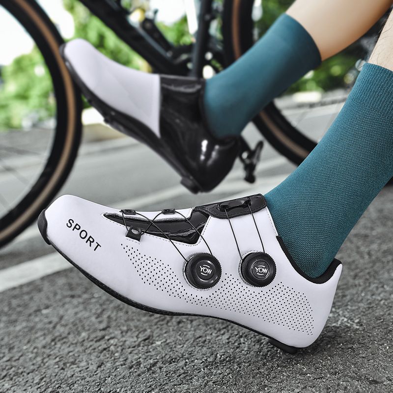 Jalgrattasõidu lukustatavad kingad, süsinikkiust tallaga nupp, maanteerattasõidu kingad, meeste jalgrattasõidu professionaalsed lukustatavad kingad_voghion.com