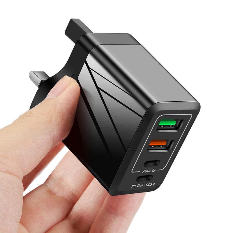 Music Festival 36W LED 20W PD QC3.0+2.4A Type-c 2 USB fast charging mobile phone travel charger_voghion.com