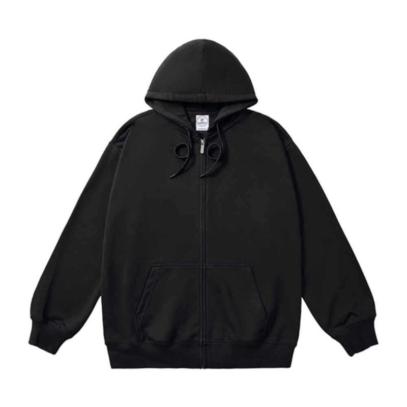 360G schwere Fleecejacke aus Silberfuchs für Herren, Herbst- und Winter-Fleece, bequem, warm, mit Reißverschluss, einfarbiger Baumwollpullover mit Kapuze_voghion.com