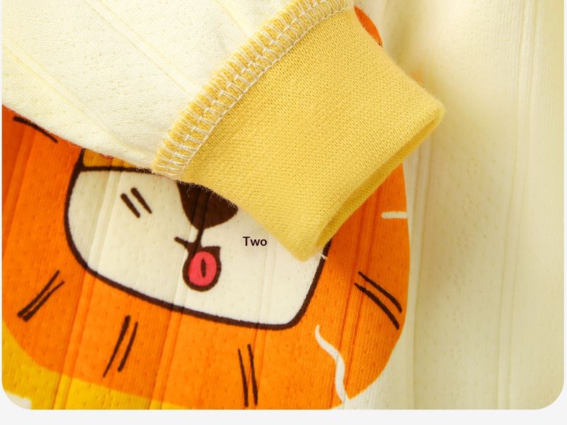 Alyce-xiyue1baobao Baby Thermal High Waist Belly Protection Autumn Two-Piece Set Newborn Underwear Pajamas Wholesale_voghion.com