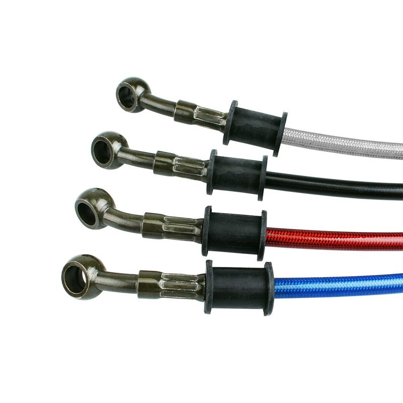 Tubo flessibile per olio e frizione freno in acciaio da 60 cm-200 cm, intrecciato, in acciaio inox, per moto, bici, ATV, accessori_voghion.com